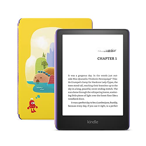 Kindle Paperwhite Kids | Includes over a thousand books, a child